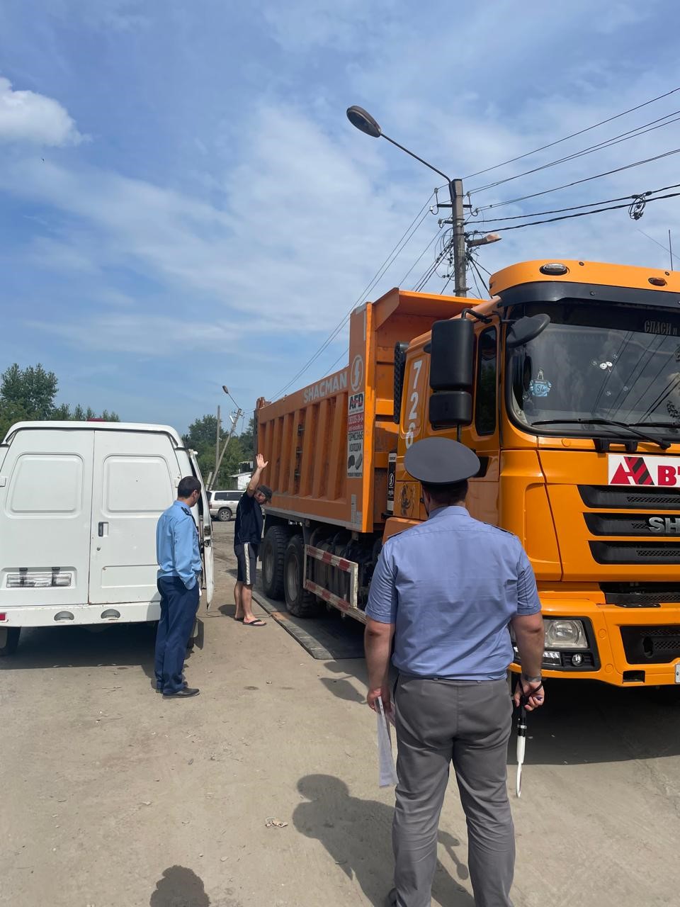 Проведение весогабаритного контроля в Новосибирской области